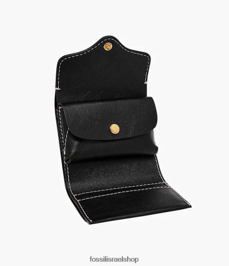 Fossil נשים משולש מורשת L8J0B6768 ארנק שָׁחוֹר