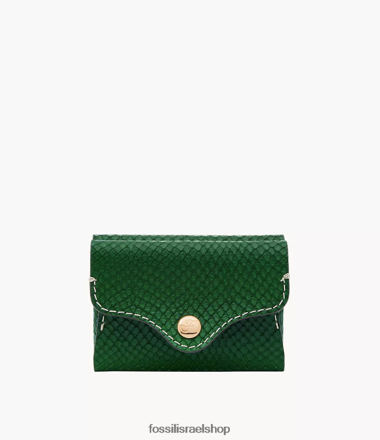 Fossil נשים מארז כרטיס מורשת L8J0B6772 ארנק ירוק
