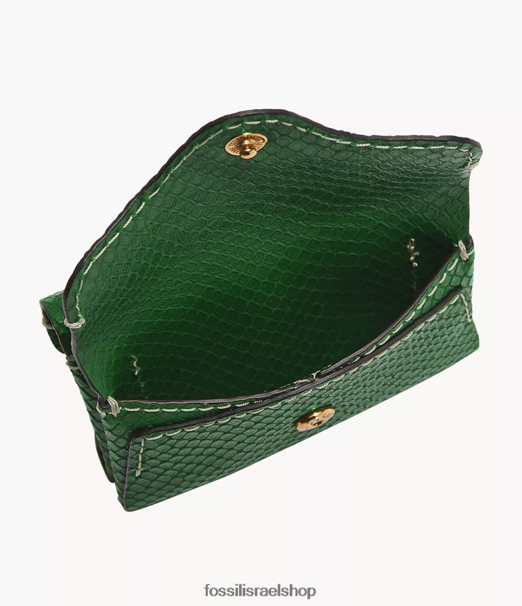 Fossil נשים מארז כרטיס מורשת L8J0B6772 ארנק ירוק