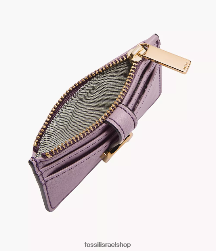 Fossil נשים נרתיק לכרטיסי מיקוד של ואדה L8J0B6780 ארנק סָגוֹל