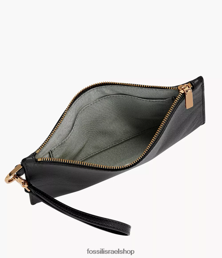 Fossil נשים צמיד יד L8J0B6790 ארנק שָׁחוֹר