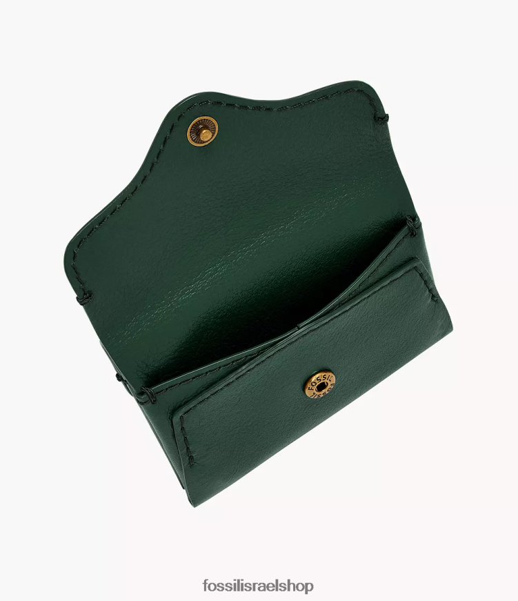 Fossil נשים מארז כרטיס מורשת L8J0B6879 ארנק ירוק