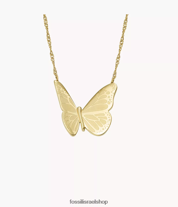 Fossil נשים שרשרת לה לה לנד נירוסטה L8J0B6900 תכשיט גוון זהב