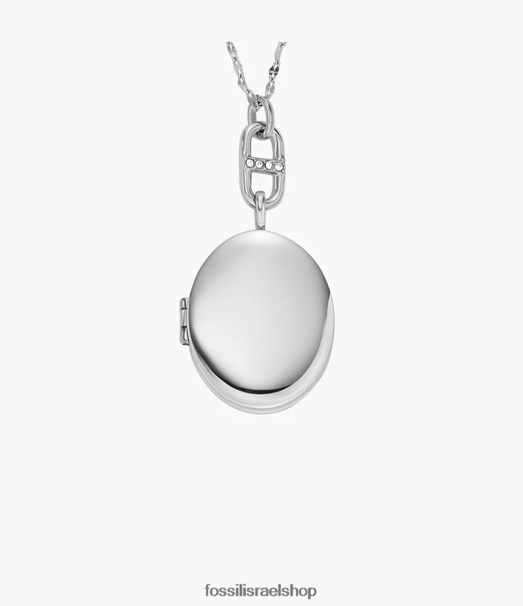 Fossil נשים שרשרת שרשרת נירוסטה קולקציית תליון L8J0B6905 תכשיט בגוון כסף