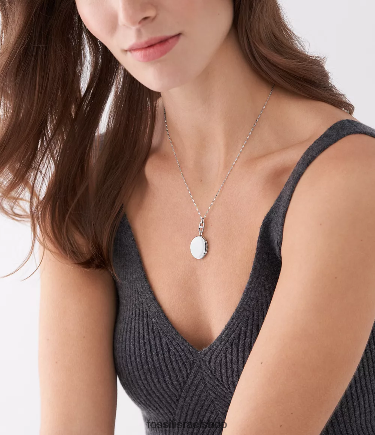 Fossil נשים שרשרת שרשרת נירוסטה קולקציית תליון L8J0B6905 תכשיט בגוון כסף