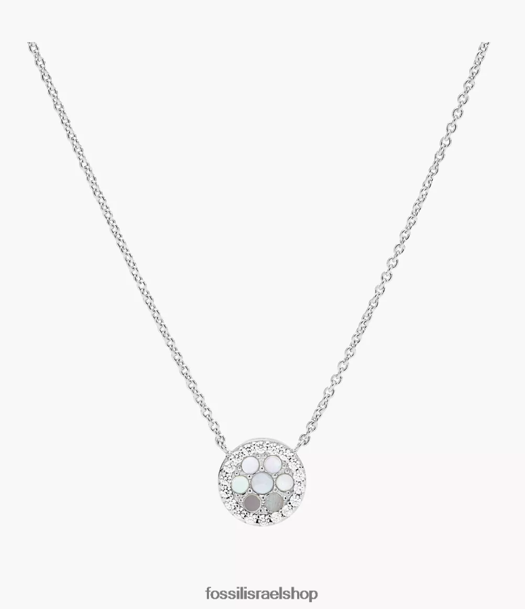 Fossil נשים שרשרת תליון אליוט סטרלינג L8J0B6914 תכשיט אם הפנינה