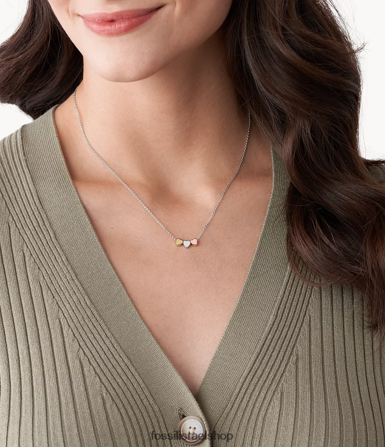 Fossil נשים שרשרת סטרלינג סטרלינג ליום האם ליום האם של אליוט L8J0B6935 תכשיט כסף