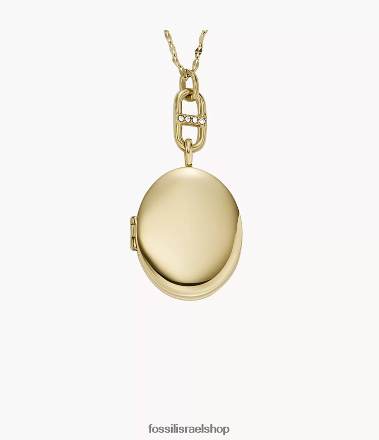 Fossil נשים שרשרת שרשרת נירוסטה קולקציית תליון L8J0B6959 תכשיט גוון זהב