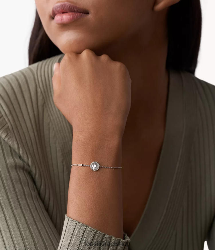 Fossil נשים צמיד אליוט סטרלינג סטיישן L8J0B6967 תכשיט אם הפנינה