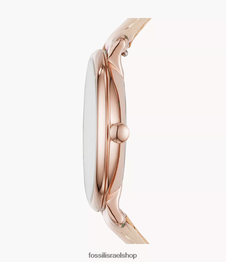 Fossil נשים שעון עור תמר ג'קלין בעל שלוש ידיים L8J0B696 שעון לְהַסמִיק