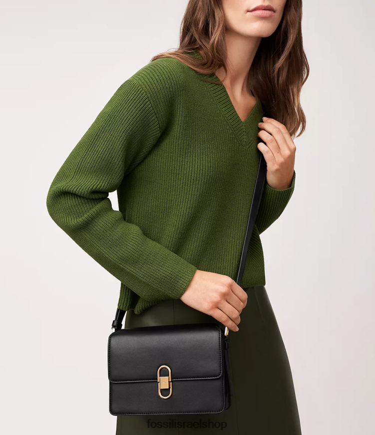 Fossil נשים avondale crossbody קטן L8J0B6283 תיק שָׁחוֹר