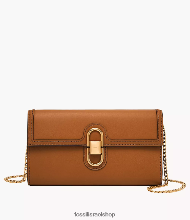 Fossil נשים ארנק avondale crossbody L8J0B6312 תיק חום