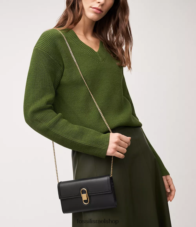 Fossil נשים ארנק avondale crossbody L8J0B6323 תיק שָׁחוֹר