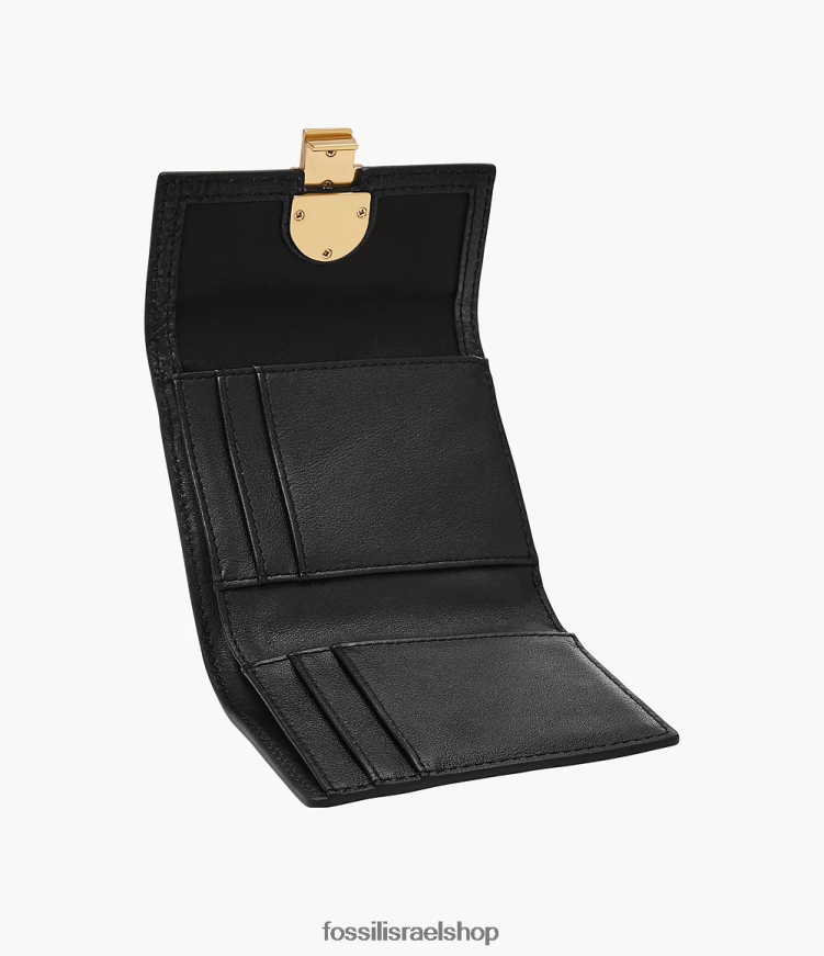 Fossil נשים avondale trifold L8J0B6759 ארנק שָׁחוֹר