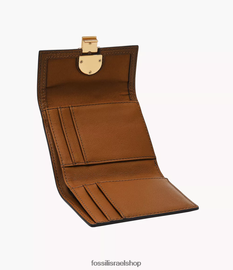 Fossil נשים avondale trifold L8J0B6776 ארנק חום