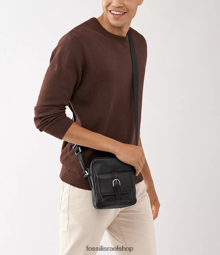 Fossil נשים camden n/s crossbody L8J0B61631 תיק שָׁחוֹר
