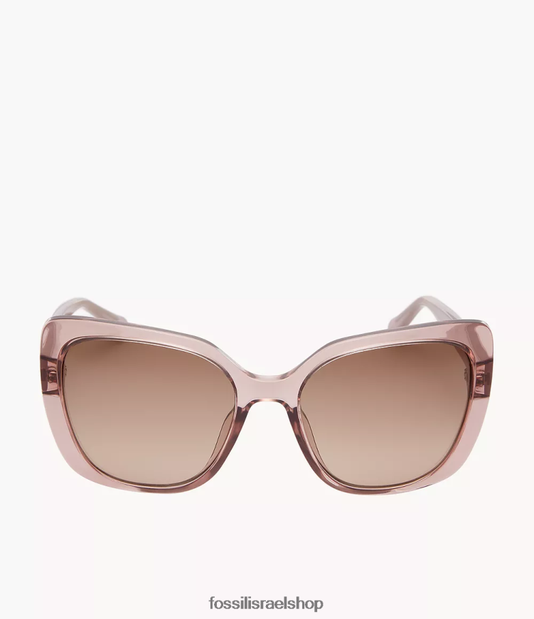 Fossil נשים משקפי שמש מרובעים של cate L8J0B61977 אבזר חום