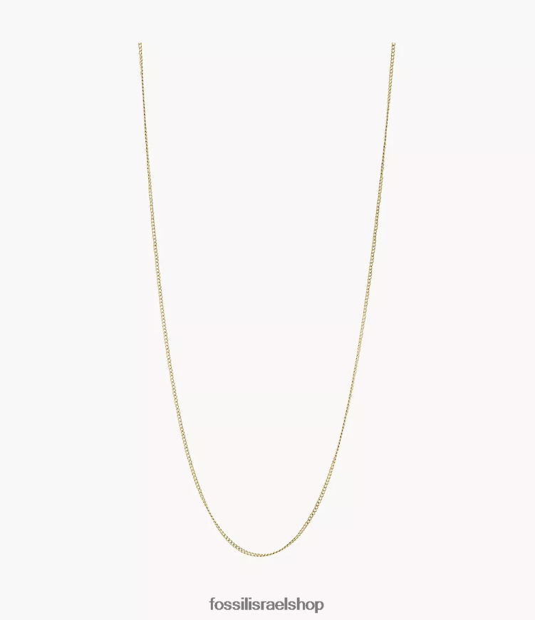 Fossil נשים corra הו כל כך מקסימה שרשרת שרשרת נירוסטה קצרה L8J0B61122 תכשיט גוון זהב