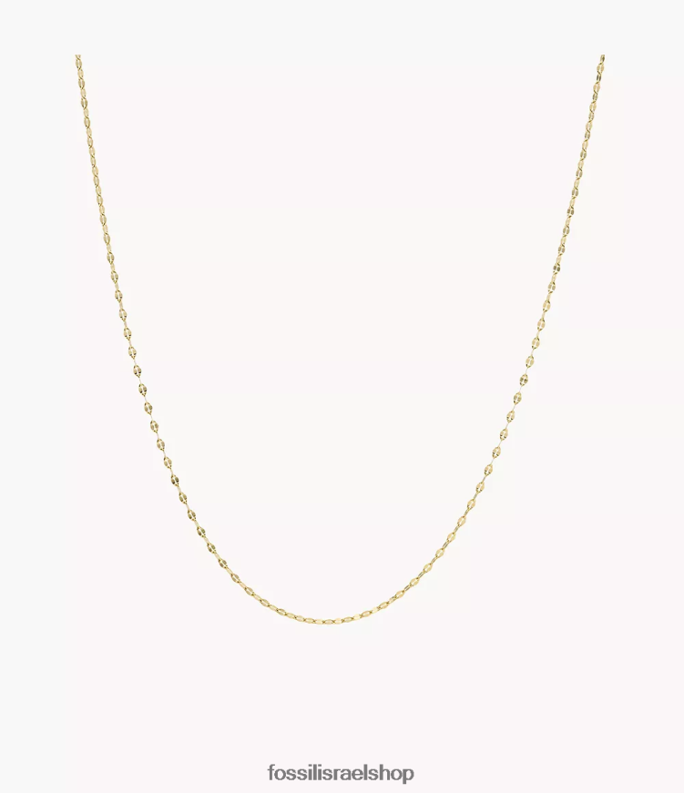 Fossil נשים corra הו כל כך מקסימה שרשרת נירוסטה L8J0B6933 תכשיט גוון זהב