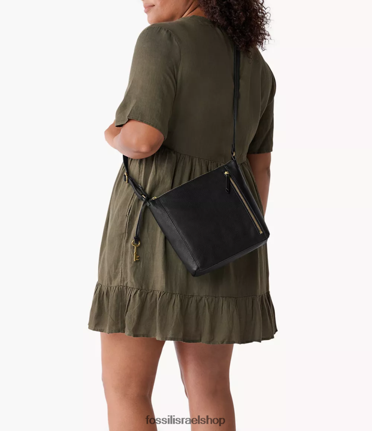 Fossil נשים טרה crossbody L8J0B6409 תיק שָׁחוֹר