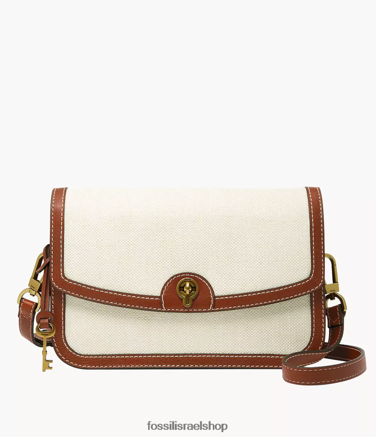 Fossil נשים אינסלי פלאפ crossbody L8J0B6455 תיק ניטראלי