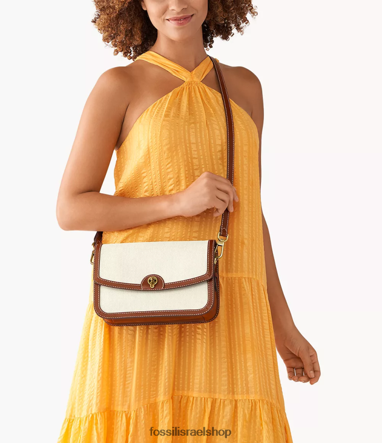 Fossil נשים אינסלי פלאפ crossbody L8J0B6455 תיק ניטראלי