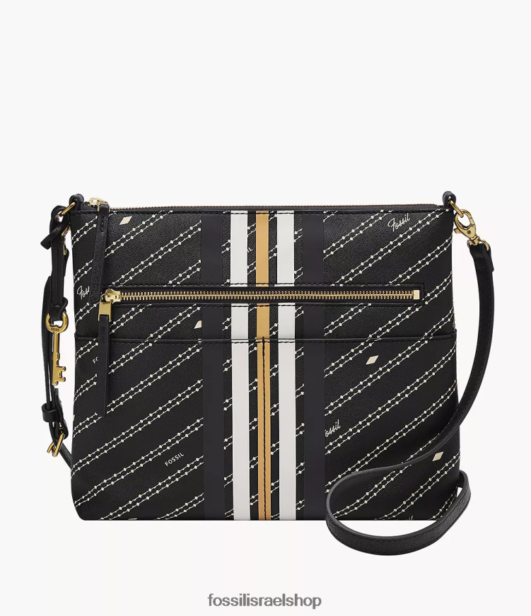 Fossil נשים פיונה crossbody גדול L8J0B6523 תיק שָׁחוֹר