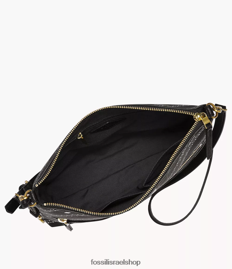 Fossil נשים פיונה crossbody גדול L8J0B6523 תיק שָׁחוֹר