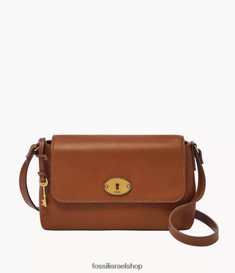 Fossil נשים גבריאלה דש קטן crossbody L8J0B6566 תיק חום