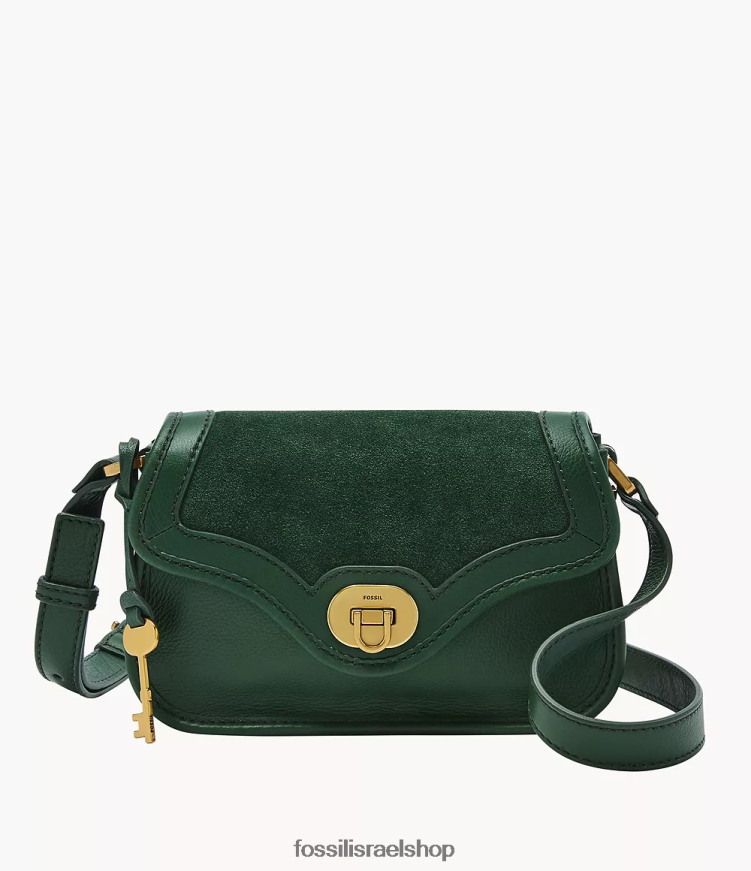 Fossil נשים מורשת דש קטן crossbody L8J0B6702 תיק ירוק