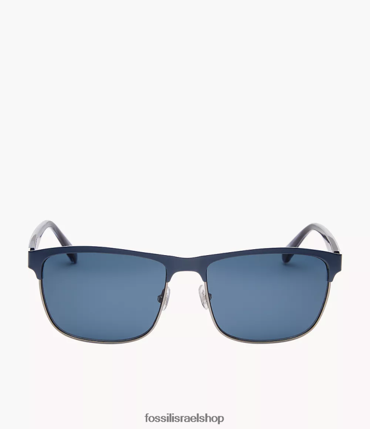 Fossil גברים משקפי שמש מלבן devin L8J0B62070 אבזר כְּחוֹל