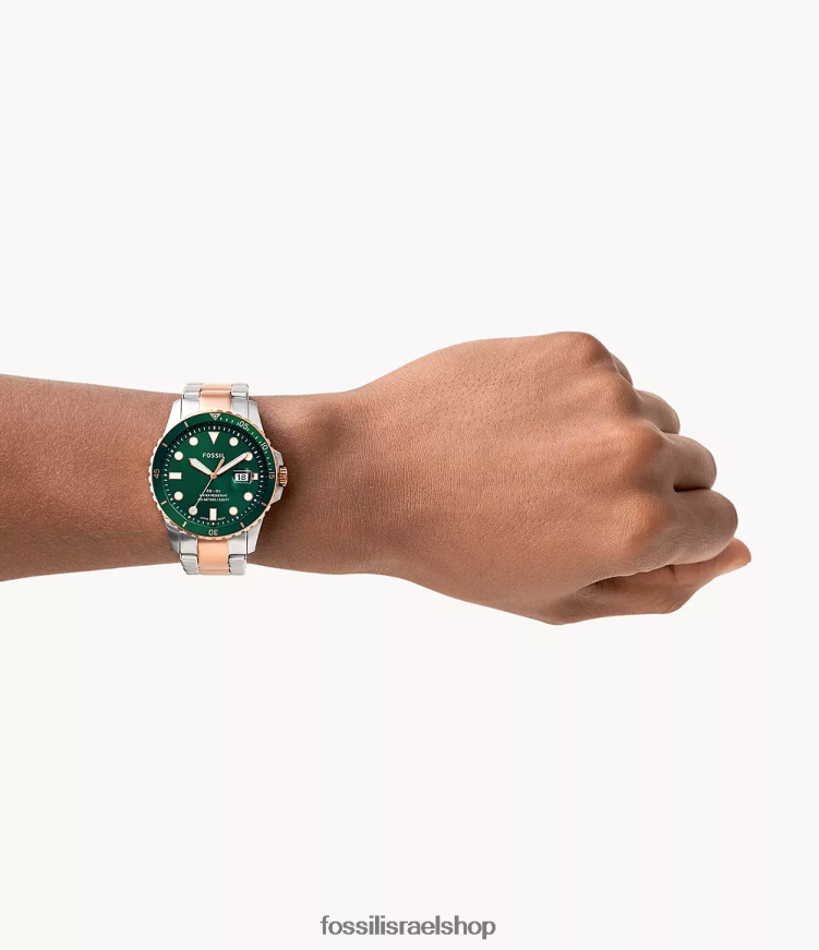 Fossil גברים fb-01 שעון נירוסטה תלת ידיים L8J0B61370 שעון דו-גוני