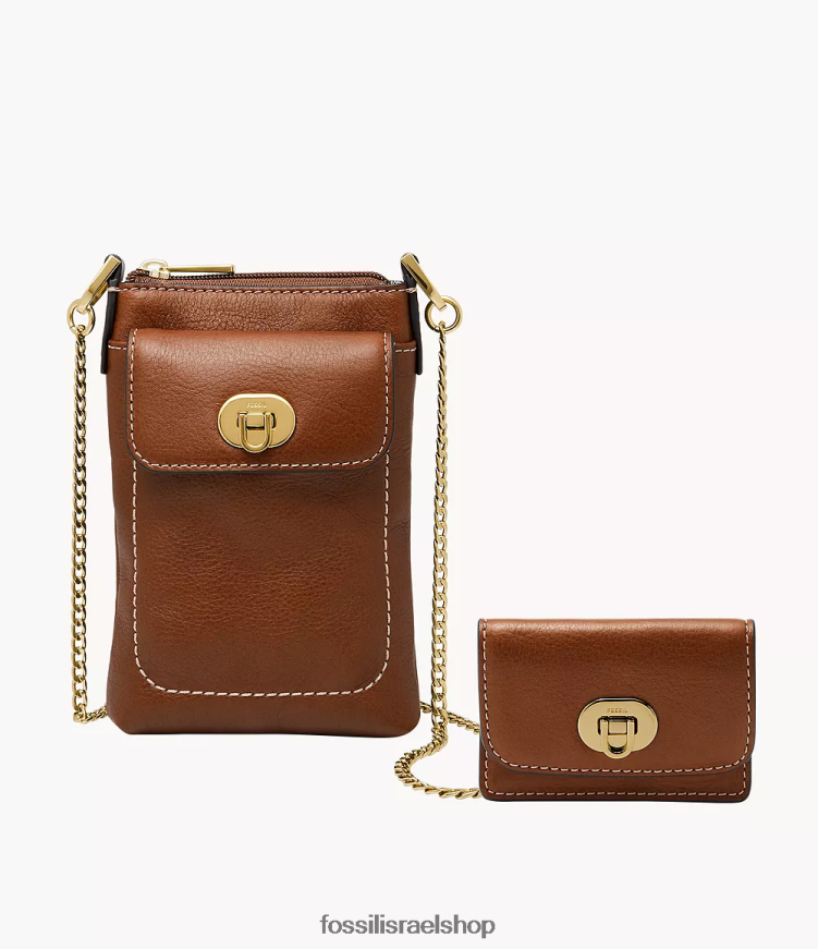 Fossil נשים harper crossbody L8J0B61971 תיק חום
