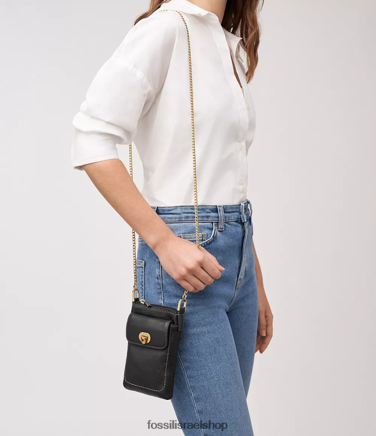 Fossil נשים harper crossbody L8J0B6342 תיק שָׁחוֹר