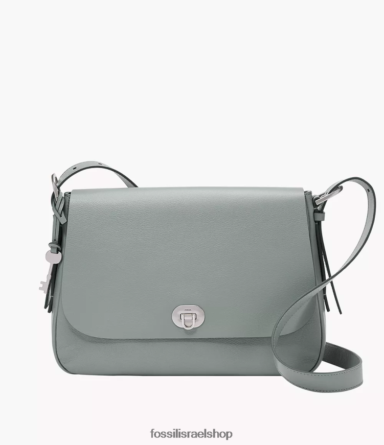 Fossil נשים harper גדול דש crossbody L8J0B6516 תיק כְּחוֹל