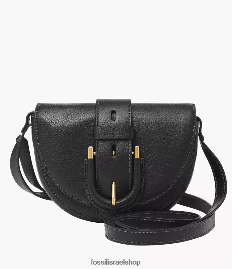 Fossil נשים harwell קטן דש crossbody L8J0B6324 תיק שָׁחוֹר