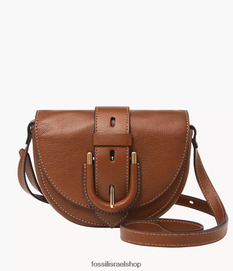 Fossil נשים harwell קטן דש crossbody L8J0B6325 תיק חום
