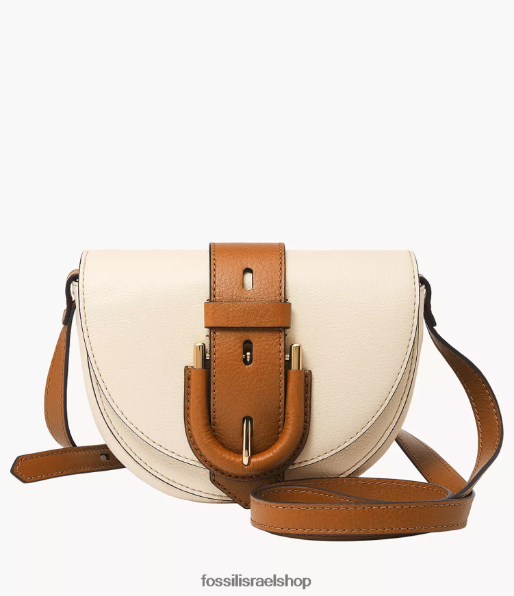 Fossil נשים harwell קטן דש crossbody L8J0B6327 תיק לבן