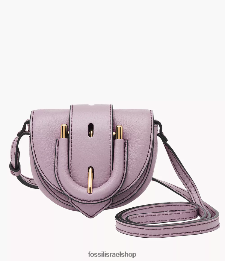 Fossil נשים harwell micro flap crossbody L8J0B6355 תיק אֲזוֹבִיוֹן