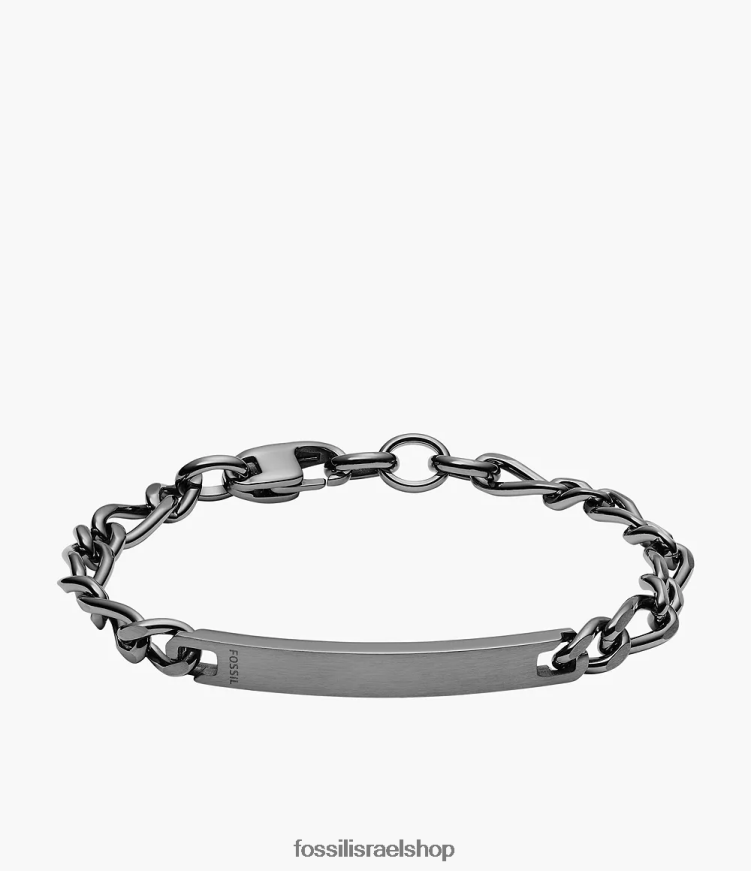 Fossil גברים id צמיד נירוסטה L8J0B61884 תכשיט עָשָׁן