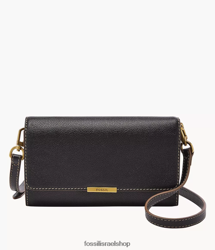 Fossil נשים ארנק jori crossbody L8J0B6845 תיק שָׁחוֹר