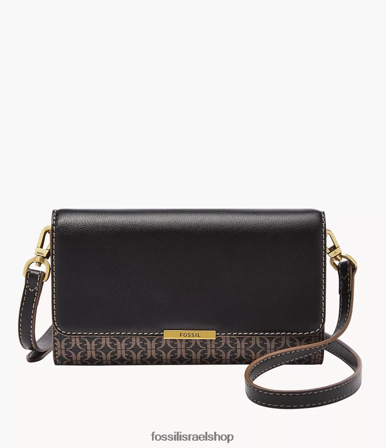 Fossil נשים ארנק jori crossbody L8J0B6885 תיק שָׁחוֹר