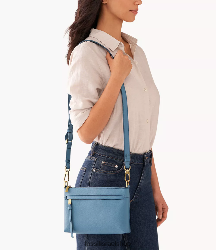Fossil נשים kiera crossbody קטן L8J0B6506 תיק כְּחוֹל