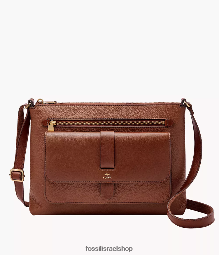 Fossil נשים kinley crossbody L8J0B6441 תיק חום