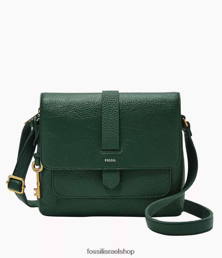 Fossil נשים kinley crossbody קטן L8J0B6648 תיק ירוק