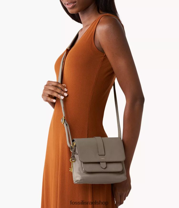 Fossil נשים kinley crossbody L8J0B6652 תיק אפור