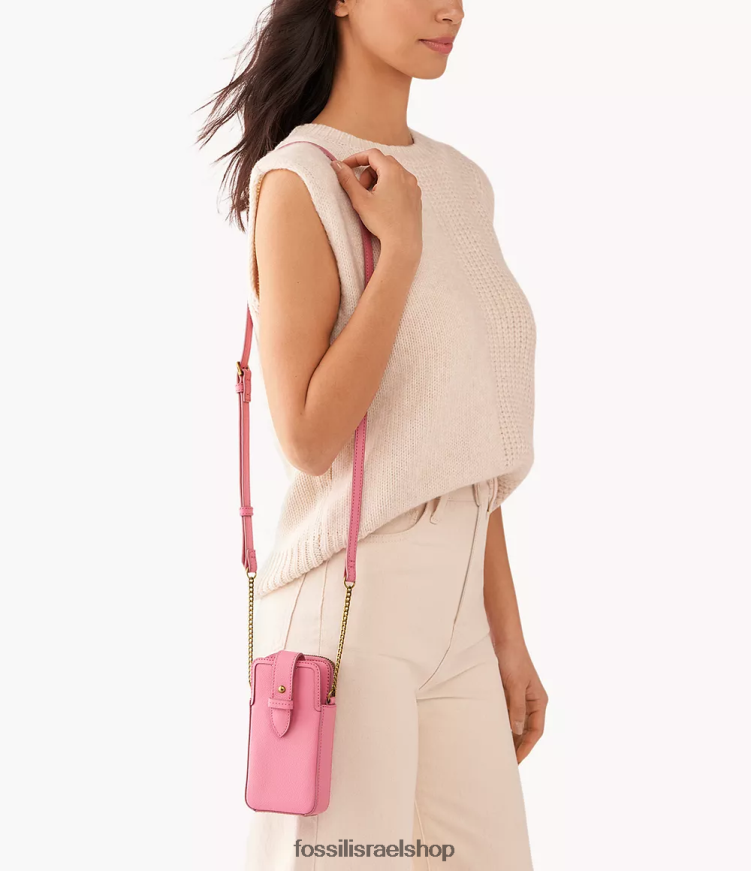 Fossil נשים כיסוי לטלפון של laini crossbody L8J0B6632 תיק וָרוֹד