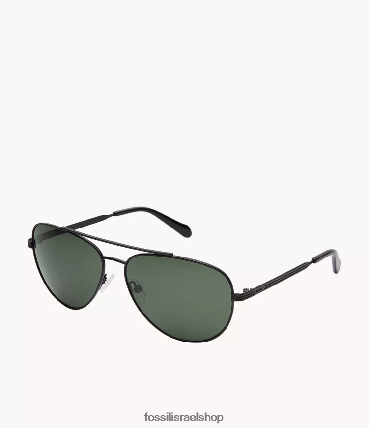 Fossil גברים משקפי שמש של langley aviator L8J0B62011 אבזר ירוק