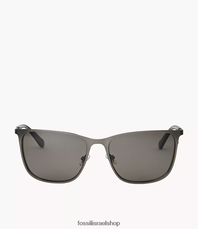 Fossil גברים משקפי שמש מלבניים של linus L8J0B62054 אבזר אפור