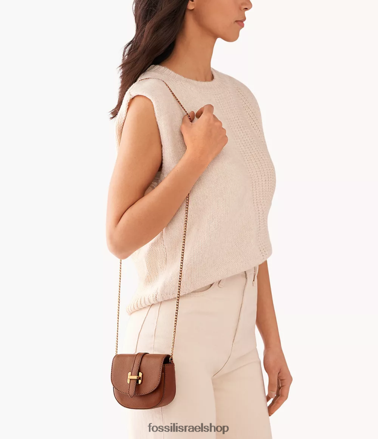 Fossil נשים אמרי micro crossbody L8J0B6471 תיק חום